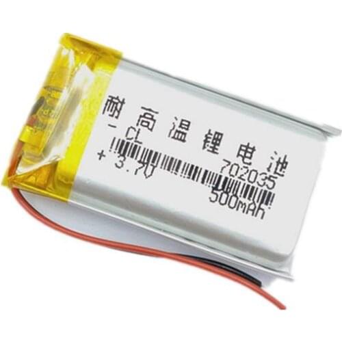 New 3.7 V lithium module 702035 072035 500mah with protection board ,used for bluetooth MP3,MP4 lithium battery