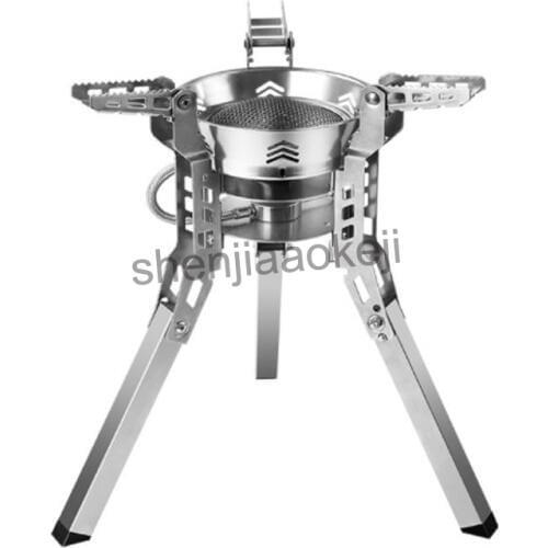 Outdoor Stove Field Portable gas stove Camping Equipment Hiking Picnic Foldable Expandable Split Gas Burners Stove 1pc