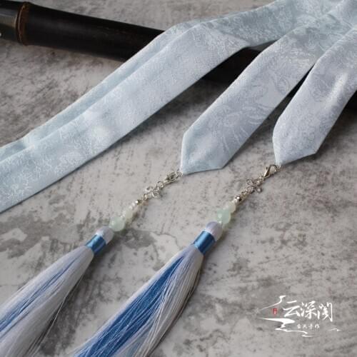 Magic d e Rivativ E Doubl E Color Antiqu Style Ribbon men And Women Moir Mo E Dark China Clothing Tass E Ls Hair Band