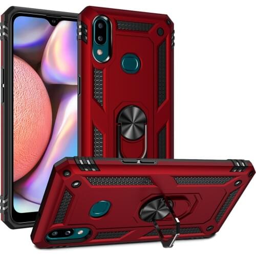 For Samsung A10S Cover Case for Samsung Galaxy A10S A 10S A10 S Military Rugged Armor Shockproof Magnet Holder Ring Case Fundas