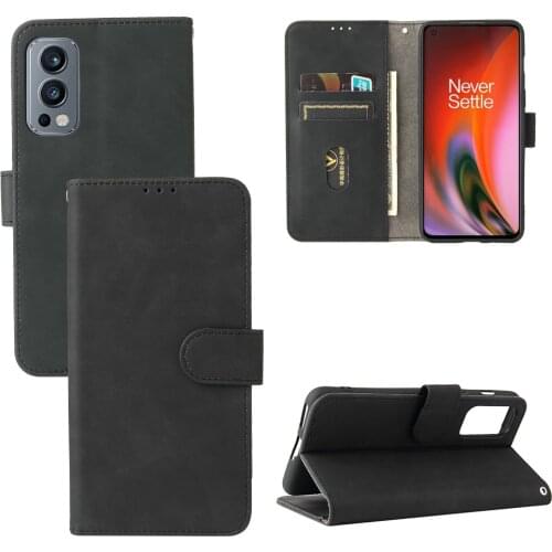 For OnePlus Nord 2 5G Luxury Flip Skin Texture PU Leather Card Slots Wallet Stand Case For OnePlus Nord 2 5G Phone Bag