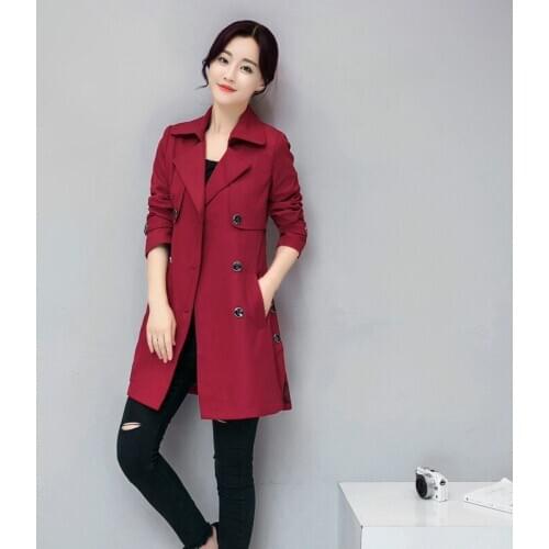Женские двубортные тренчи ROSYLION China At AliExpress