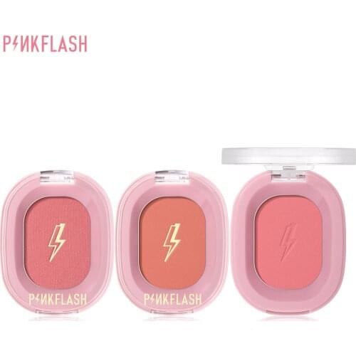 PINKFLASH Makeup Blush Matte Sun-Finish Long Lasting Face Blusher Contour Powder Beauty Peach Pink Korean Makeup Blush