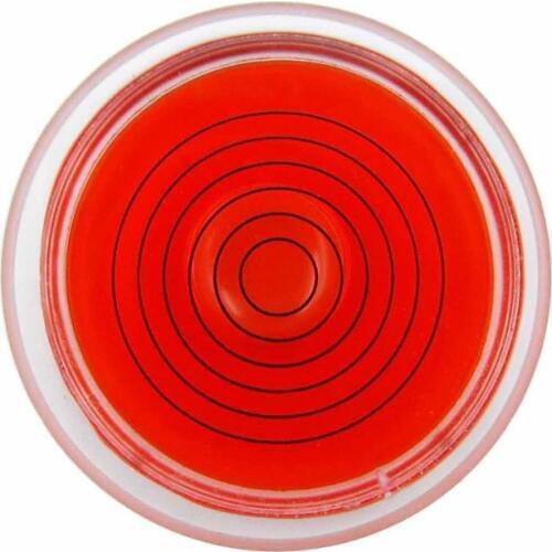HACCURY 44*10MM Glass Level bubble Bullseye Bubble Level Spirit Red Color Accuracy 90'/2mm