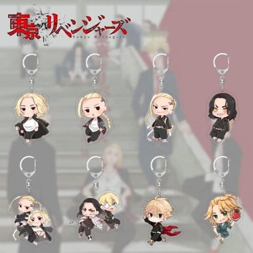 Tokyo Revengers Anime Cosplay Keychain Manjiro Ken Takemichi Hinata Atsushi Chibi Kawaii Bag Pendant Fans Collection Props