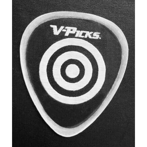 V-Picks Bullseye Ghost Rim Guitar Pick