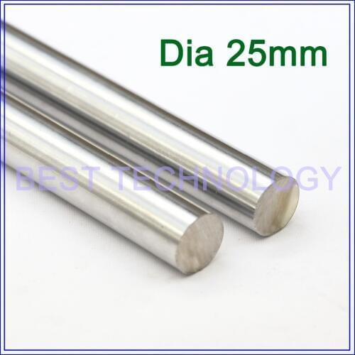 WCS Dia25mm-L400mm Chrome Plated Cylinder Linear Rail Round Rod Shaft Linear Motion Shaft ,high quality