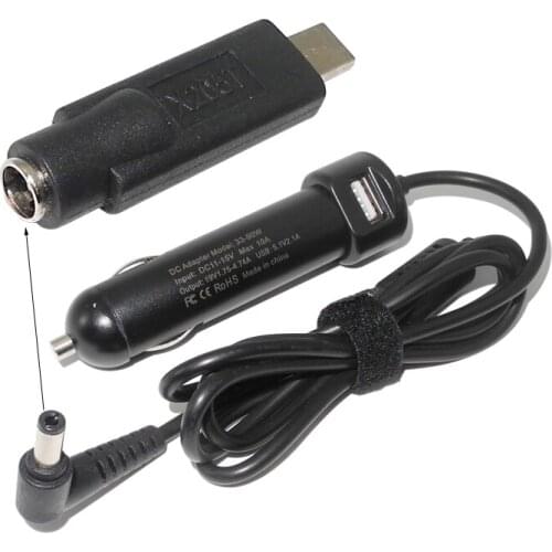 ​​19V 1.75A 4.74A 90W Car Laptop Charger Dc Power Adapter for Asus Vivobook E200 E202 E202S E200H E200HA Eeebook X205 X205T