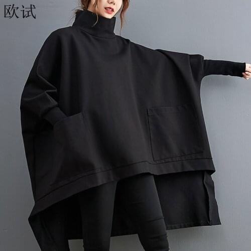 Women Spring Autumn Mid Hoodie Turtleneck Sweatershirt Woman Clothing Casual Sweatershirts Ladies New Arrival Vogue Hoodies 2021