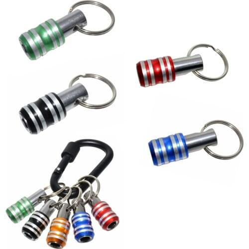 1/4inch Hex Shank Screwdriver Bits Holder Extension Bar Drill Screw Adapter Quick Release Keychain