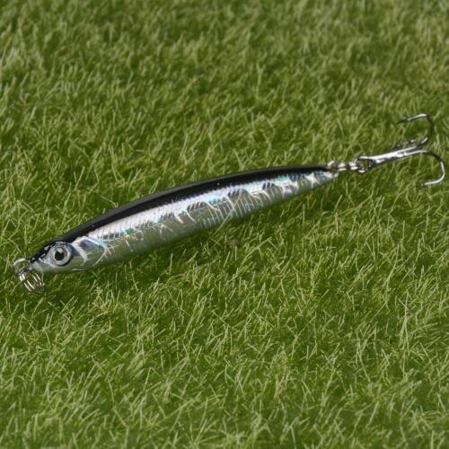 1pcs Hard Buttet Fishing Lure 70mm/95mm Sinking Artificial Bait Shad Minnow 3D Eye Wobbler Bass Lure Fishing Tackle peche