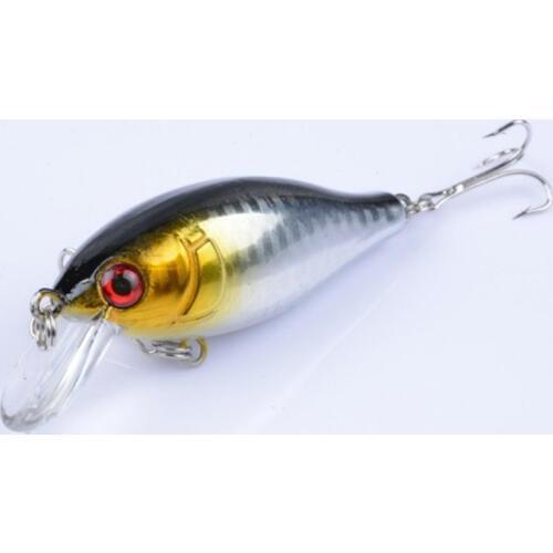 1pcs Wobbler Fishing Lure 7.5cm 11g 3D Eyes Artificial Crankbait Plastic Hard Bait Bass Pike Swimbait Fishing Accessories