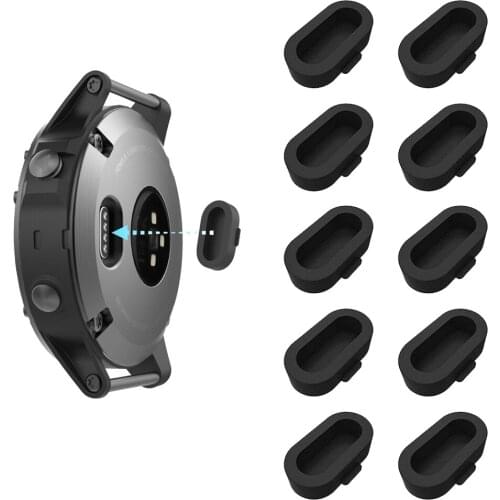 10pcs Smart Watch For Garmin Forerunner 245 Anti-dust Silicone Cover Dustproof Plug Case Fenix 5 5S 5X 6 6S 6X Venu Accessories