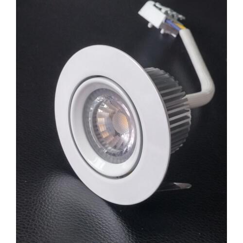 100pcs Dimmable 7W HV COB Ceiling Spot LED Driver-free AC220V Indoor Home Driverless Downlighter 4-Year Warranty Wholesale Price