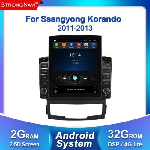 2+32G 2.5D DSP 2Din Android CAR dvd multimedia player GPS navigation audio For SSANGYONG KORANDO car radio sterero wifi BT