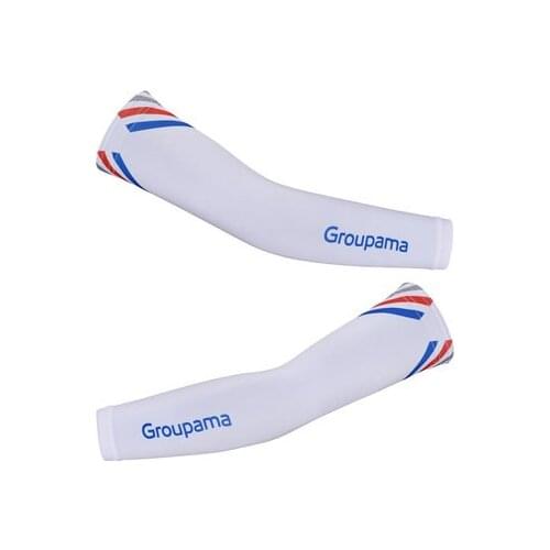 2020 GROUPAMA FDJ TEAM CYCLING JERSEY ARM WARMERS SUN UV TECTION ONE PAIR SZIE XS-4XL