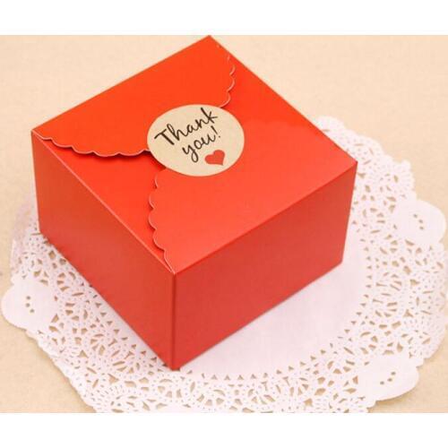 9*9*6cm Small Cupcake box kraft cookies paper box Birthday Party Wedding facor cake Decoration Packaging supplies Gift candy box