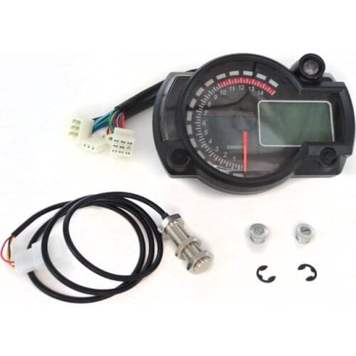 Motorcycle Speedometer LCD Digital Odometer With Transparent Lens For RX2N MAX 299KM/H Adjustable Moto Tachometer Odometer