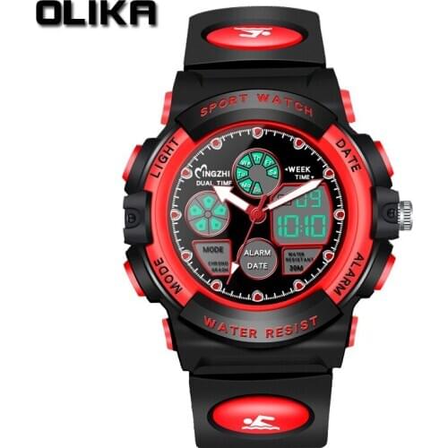 2020 Childrens Sports Watch Luminous Chronographe Digital Watch Kids Watches Electronic LED Wrist Watch Child Clock Gift Reloj