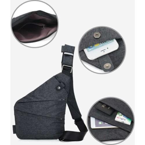 Travel Business Brand Waist Bag Brand Men Burglarproof Shoulder Bag Holster Anti Theft Security Strap Digital Storage Crossbody