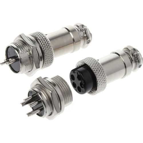 GX16 Plug Male&Female Wire Panel Metal Connector 2/3/4/5/6/8/9 Pin 16mm
