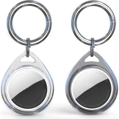 Water Drop-shaped Protective Holder Compatible with Air Tags Anti-Scratches Anti-lost Fashion Item Sleeve Transparent TPU Case