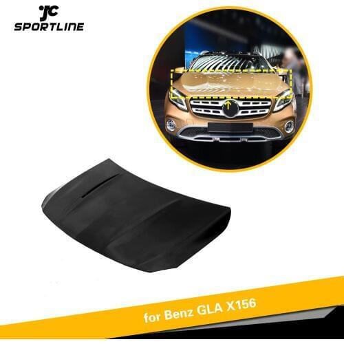 Real Carbon Fiber Engine Hood Bonnet for Mercedes-Benz GLA Class X156 2015 2016 2017 2018 2019 Engine Hood Vent Cover