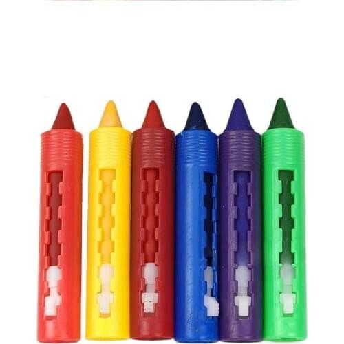 6pcs/set Bathroom Crayons Washed Color Easy To Erase Painting Supplies Painting Crayons Graffiti Color For Kids Creative Pe R0J5