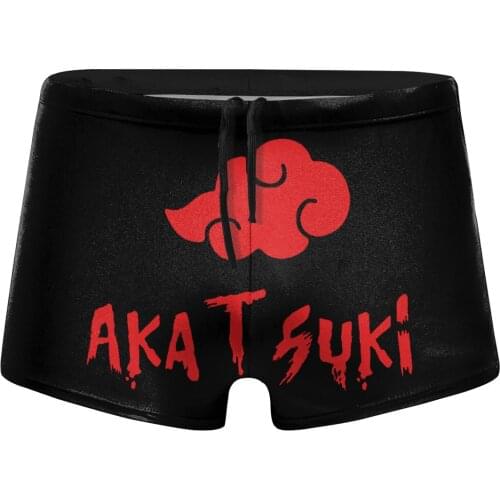 Men Anime Manga beach swimming trunks Akatsuki shorts Boy for the sea Pool