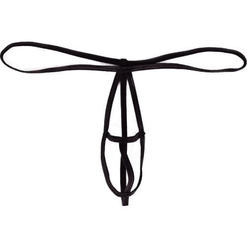 Mens Sexy Briefs Male Sexy Men Underwear Low Waist G-strings Panties Mens Hollowed Out Thong Mens Perspective Sexy T Pants