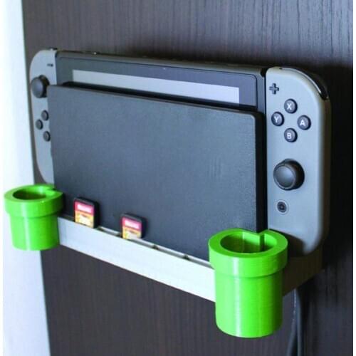 Desktop Hanging Bracket Base Controller Storage Box Game 3D Printing For Nintendo Switch Ns Wall Mounted Water Pipe Modeling