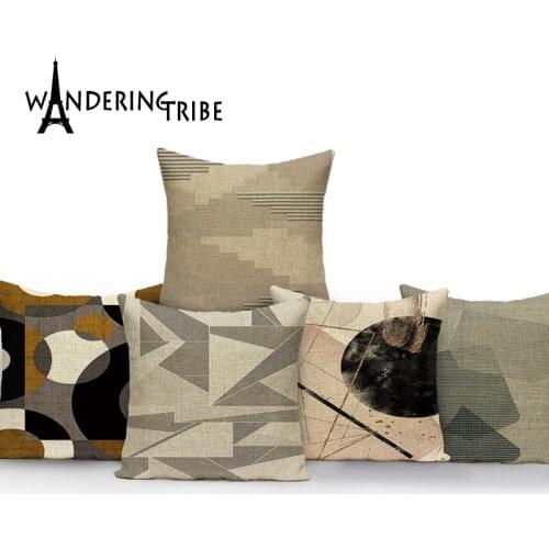 Geometric Style Polygonal Pattern Landscape Printed Terry Cloth Home Decoration Table Mat Cloth Towel Coaster 42*32 Servilletas