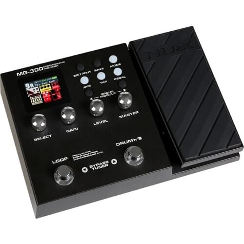 NUX MG-300 Modeling Guitar Processor Guitar Multi-Effects Pedal Amp Modeling 56 Drum