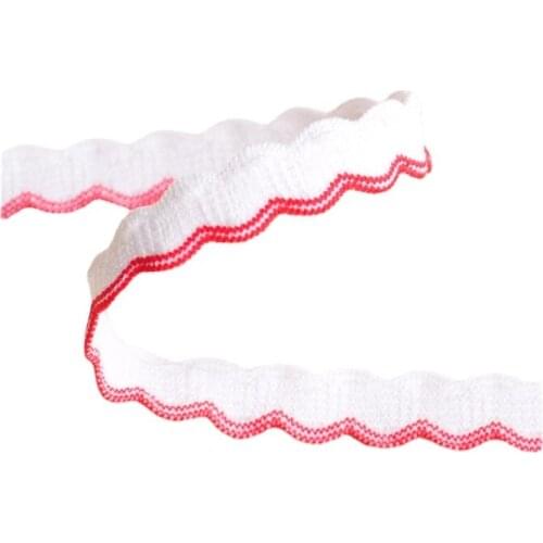 Simple Fashion Wave Lace Elastic Band By The Yard For Underwear Socks Accessories Material