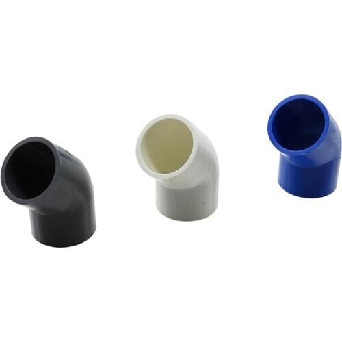 Garden Equal 25mm Interface 45° Elbow PVC Connector Irrigation Water Supply Pipe Fittings DIY Wardrobe Tent Shoe Rack Accesorios