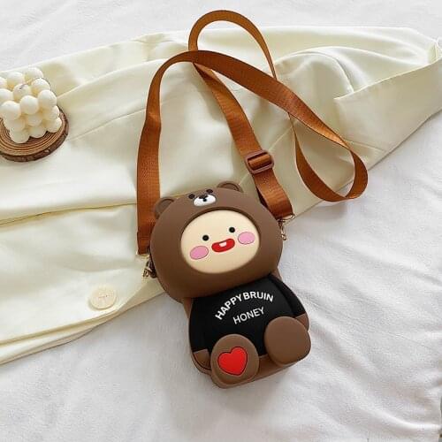 Silicone Handbags Women Bags Designer New Trend Large Capacity Mobile Phone Bag Cute Cartoon Shoulder Bag Fashion Diagonal Bag