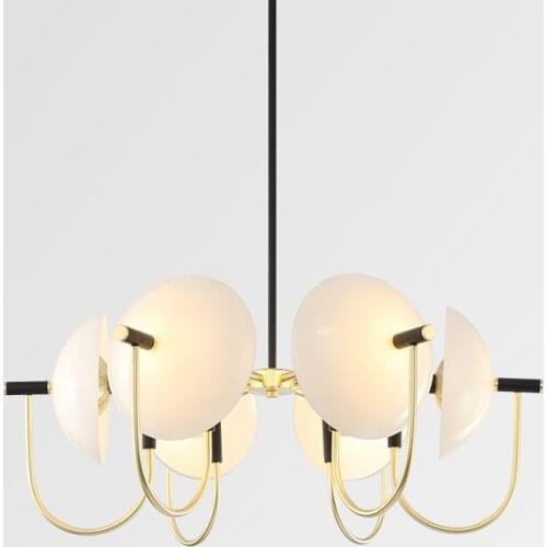 Modern postmodern Nordic chandelier simple designer home fashion model room living room dining room bed bedroom lamp