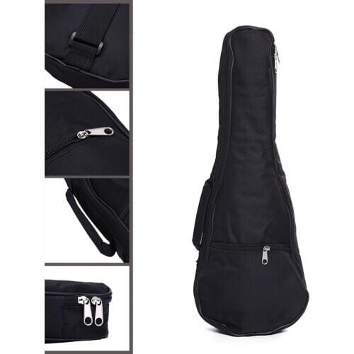 IRIN 21 inch Guitar Bag Nylon oxford Ukulele Black Waterproof Bag Soft Case Adjustable Shoulder Straps Ukulele Carry Bags
