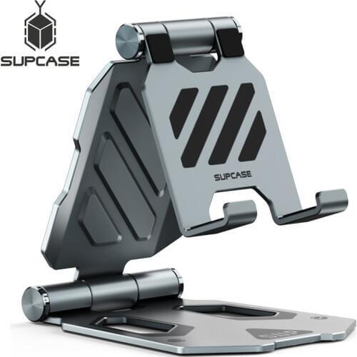 SUPCASE Aluminum Tablet Stand Mobile Phone Desk Stand Holder Universal Folding Adjustable Mount Holder For Phone iPad 4-8" inch
