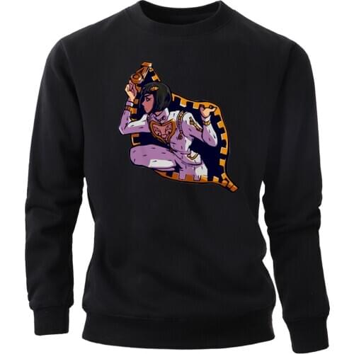 Hoodies Men JOJO Bizarre Adventure Over Heaven Sweatshirts Funny Crewneck Sweatshirt Hoody Jumper Autumn Fleece JOJOS Sportswear