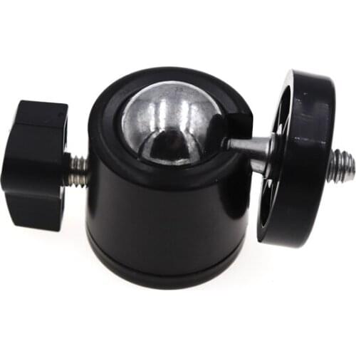 1/4 Hot Shoe Tripod Mount Camera Head Ball Adapter Cradle Ball Head with Lock LED Light Flash Bracket Holder For DSLR DV Cameras