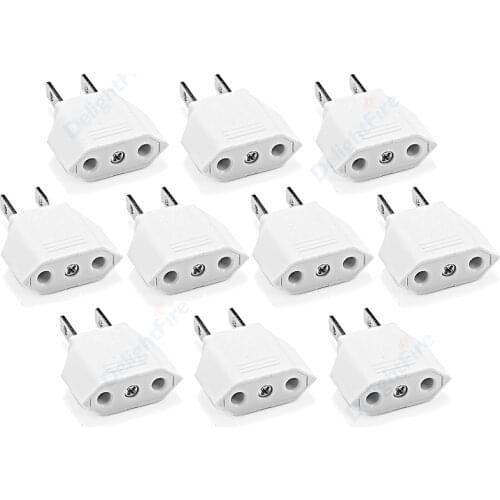US American Travel Adapter 2 pin European EU To US plug Power adapter Converter Electrical Socket Outlet