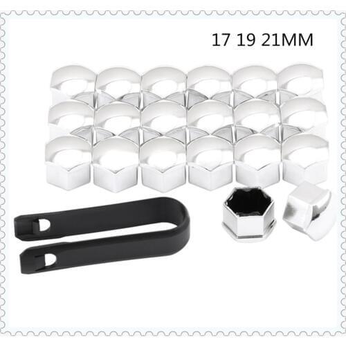 Car shape 20Pcs universal rust 17 19 21mm tire nut bolt protection cap for BMW EfficientDynamics E46 E39 E38 E90 E60 E93 F30 F31