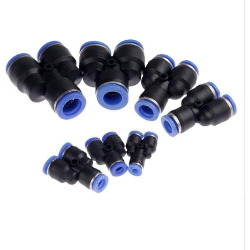5Pcs/Lot Pneumatic Parts 3 Way Air Pneumatic Connector Y Union 4/6/8/10/12mm Tube Pipe Quick Joint Fittings Push in Connectors