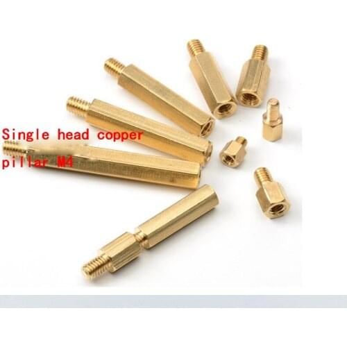 5pcs M4 Hex Brass Copper column PCB board screw For Chassis isolation
