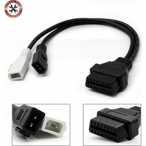 VAG Adapter For AUDI 2X2 OBD1 OBD2 Car Diagnostic Cable 2P+2P Fits Audi 2X2Pin to OBD2 16Pin Female Connector COM VW Skoda