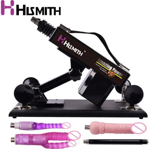 Hismith Automatic Sex Machine Multi-speed Adjustable Vibrator Multi Accessories Retractable Sex Toys Sex Machine Gun for Women