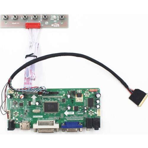 Free Shipping M.NT68676.2A VGA DVI HDMI-compatible LCD Controller Board Kit for 11.6 inch N116B6-L02 1366X768 control board diy