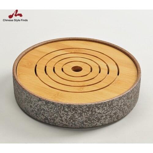 Tea Set Bamboo And Ceramic Tea Trays Tea Table Bamboo Tea Platters Kung Fu Tea Accessories