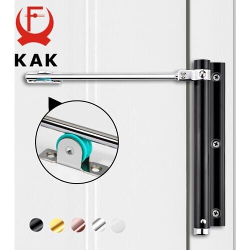 KAK 50KG Adjustable Door Closer Aluminum Alloy Automatic Door Spring Closer Soft Close Fire-proof Door Heavy Duty Door Hardware